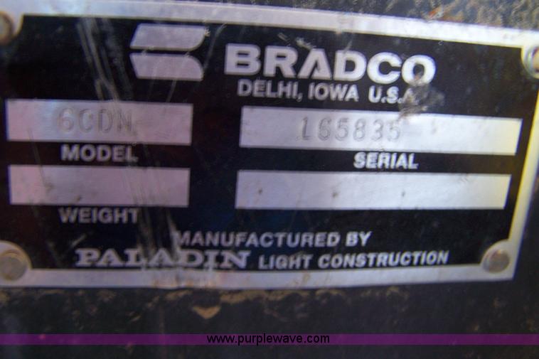 image for item 7310 Bradco 6CDN skid steer trencher attachment