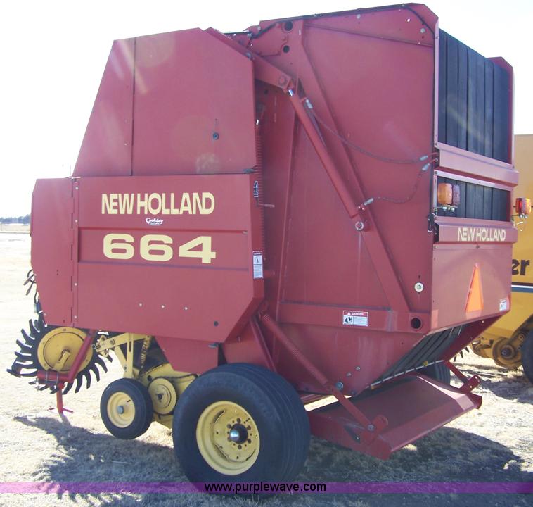 image for item 7457 1998 New Holland 664 round baler