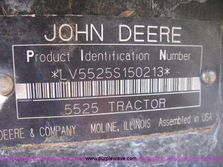 image for item 8212 2005 John Deere 5525 MFWA tractor