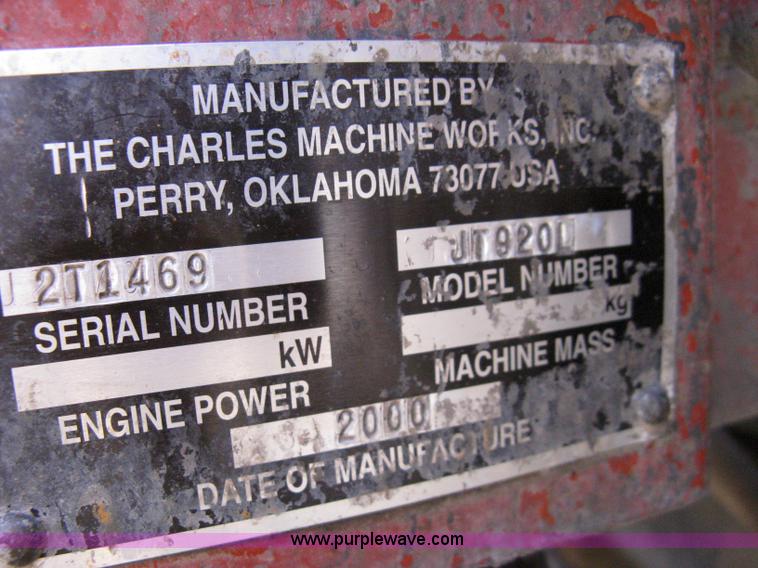 image for item 8225 2000 Ditch Witch JT920L directional boring machine