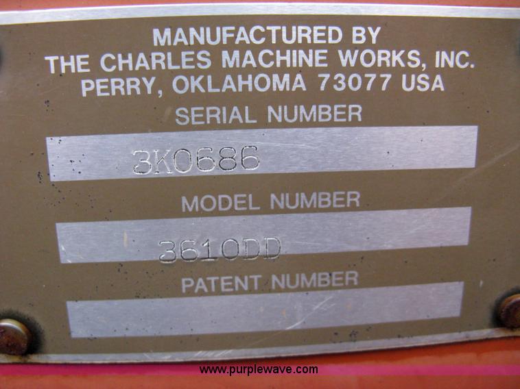 image for item 8230 1993 Ditch Witch 3610DD trencher