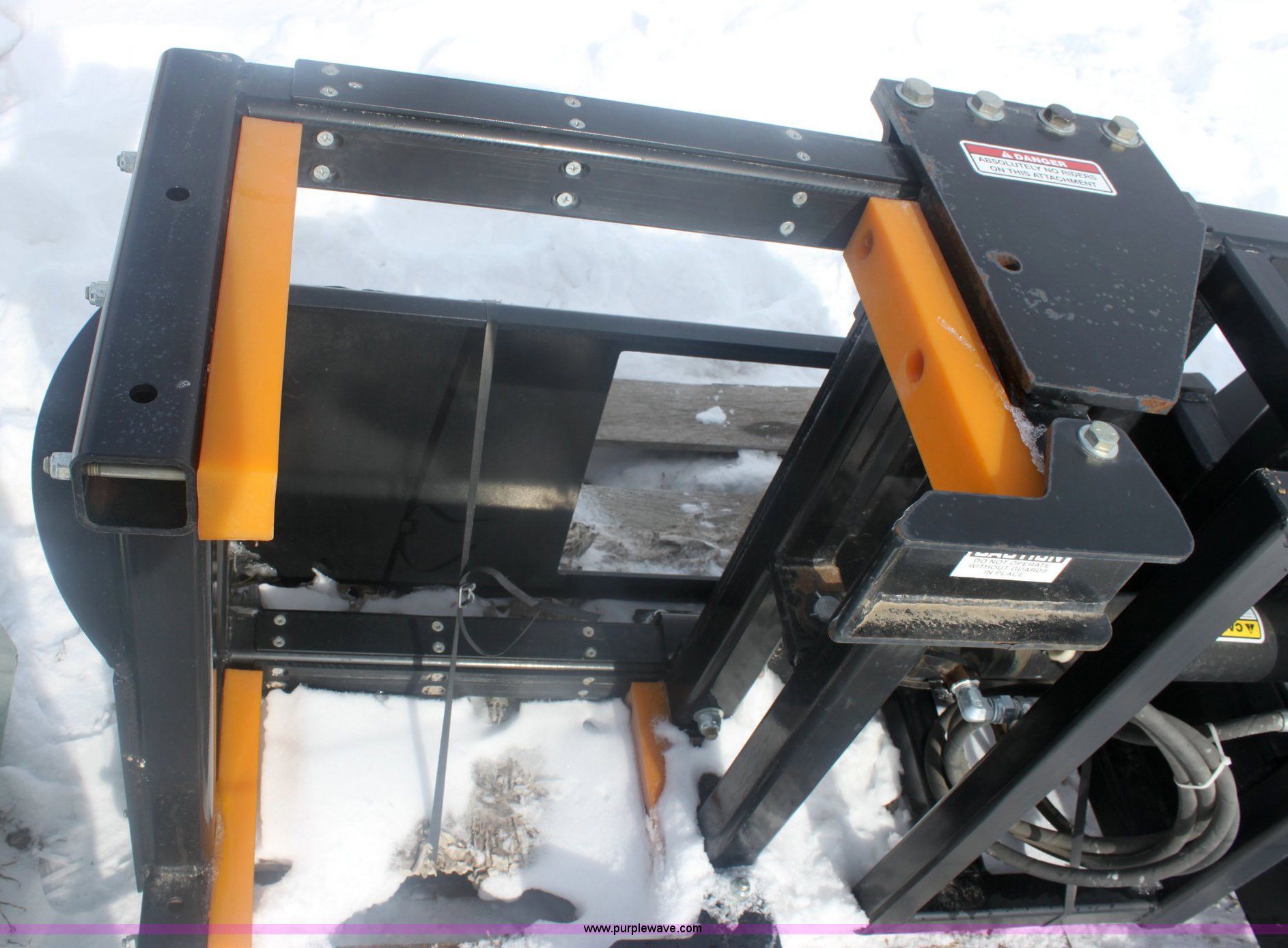 Polecat PC1000 post handling skid steer attachment in Beloit, KS