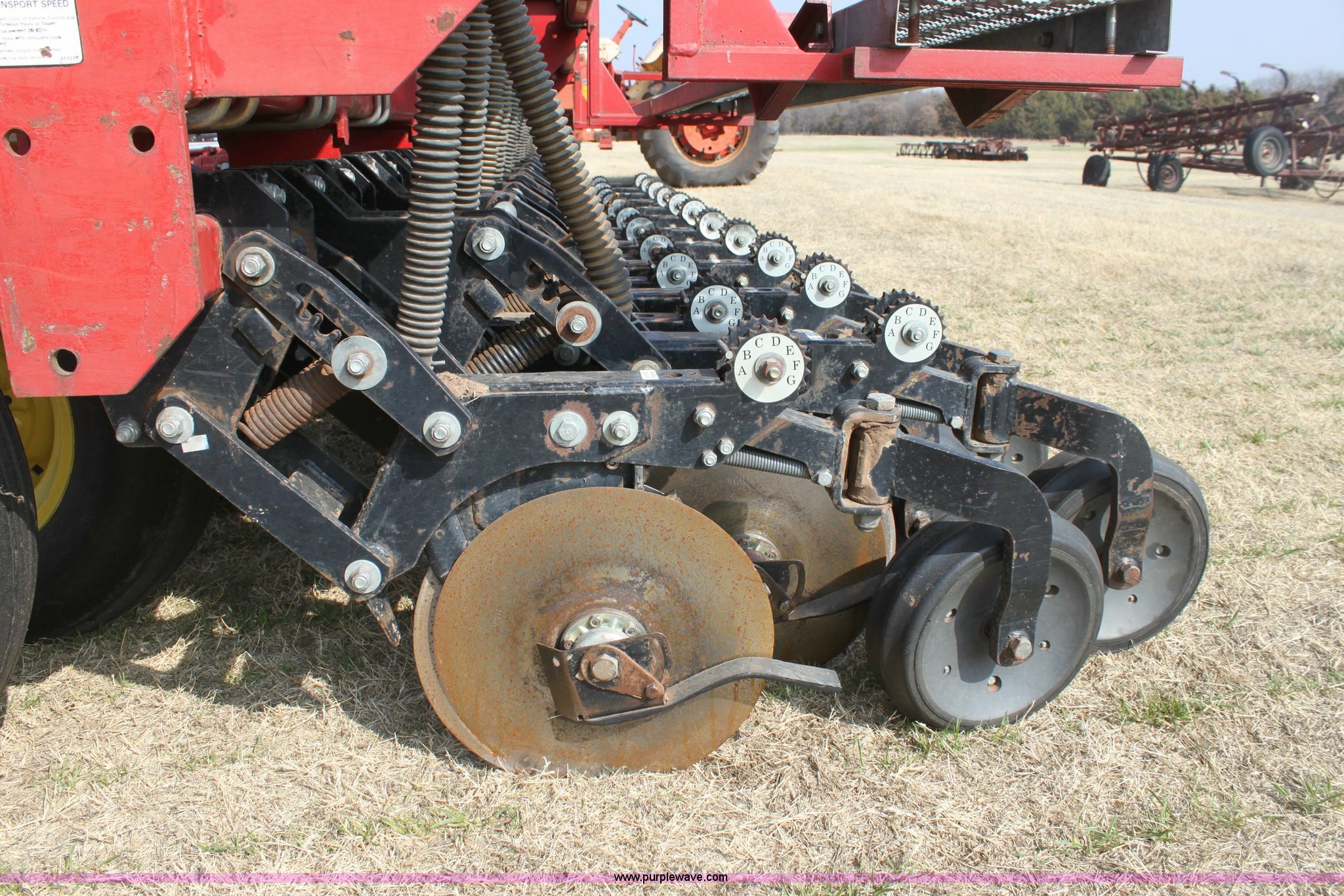 Sunflower 9410 15' grain drill in Guthrie, OK Item 6890 sold Purple