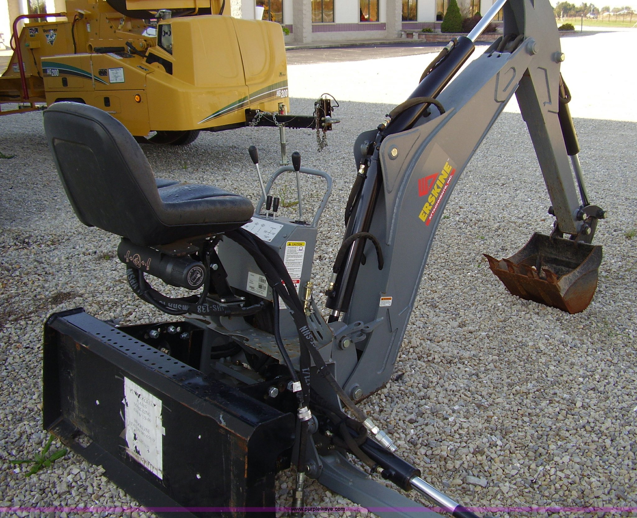 Erskine GX 920 backhoe skid steer attachment in Brookline, MO Item