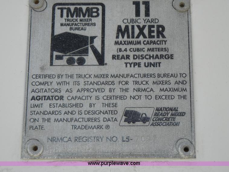 image for item 5153 1996 Kenworth W900 cement mixer truck