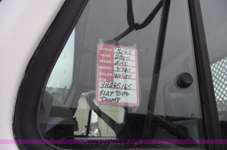 image for item 5451 2000 International 4900 dump flat bed truck