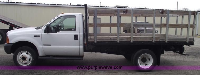 image for item 5452 1999 F450 XL Super Duty flat bed truck