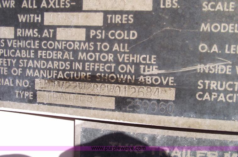 image for item 5462 1982 Dorsey 48' trailer