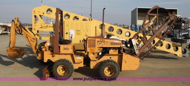 image for item 4893 Case 360 trencher backhoe