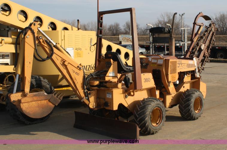 image for item 4893 Case 360 trencher backhoe