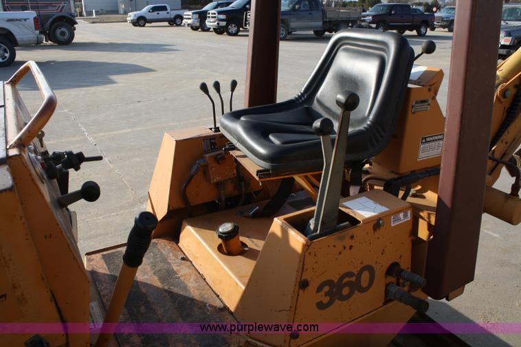 image for item 4893 Case 360 trencher backhoe