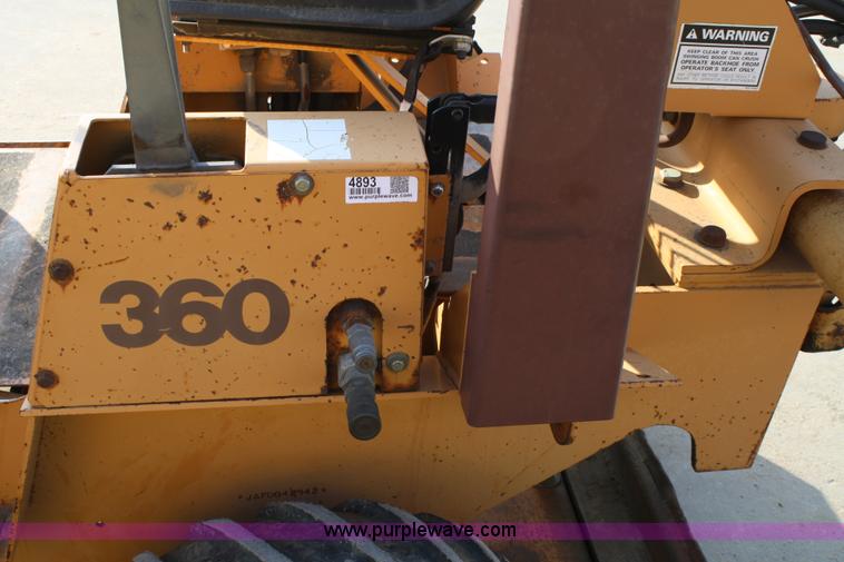 image for item 4893 Case 360 trencher backhoe
