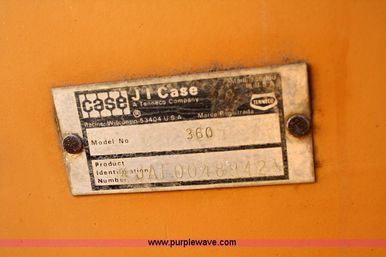 image for item 4893 Case 360 trencher backhoe