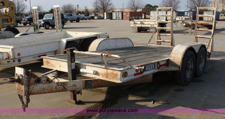 image for item 4894 1990 Holden double axle trencher trailer