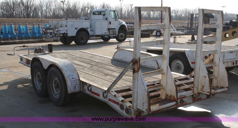 image for item 4894 1990 Holden double axle trencher trailer
