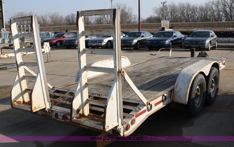 image for item 4894 1990 Holden double axle trencher trailer