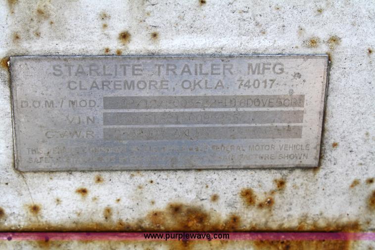 image for item 4898 2005 Starlite trailer