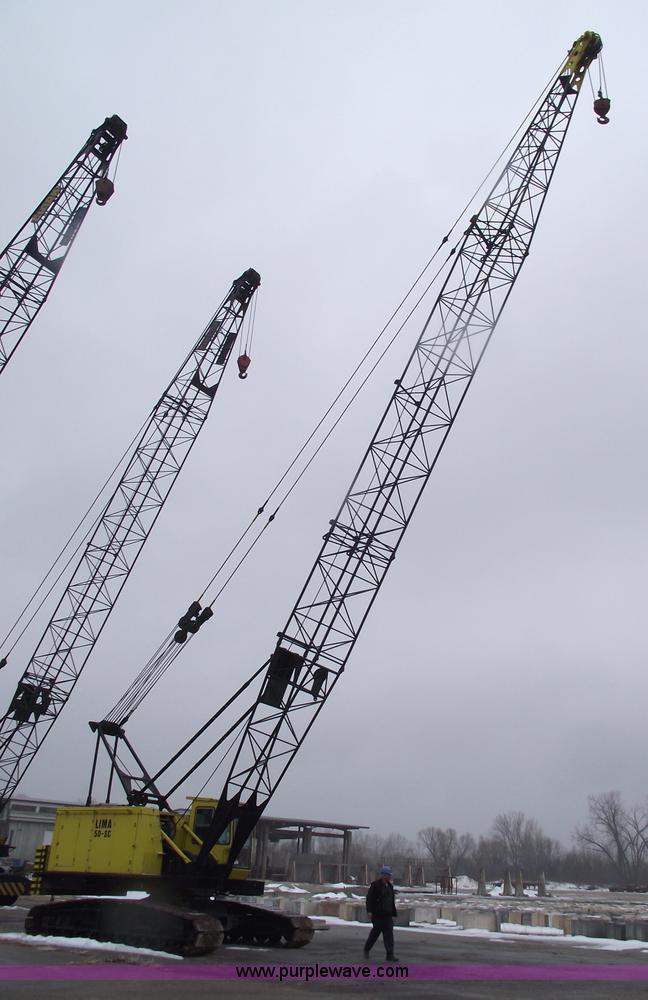 image for item 5376 1976 Lima 50-SC 50 ton crawler crane