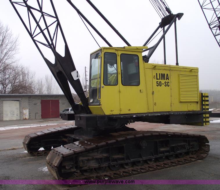 image for item 5376 1976 Lima 50-SC 50 ton crawler crane