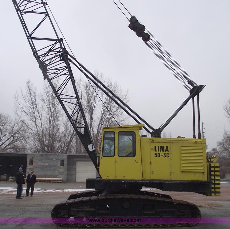 image for item 5376 1976 Lima 50-SC 50 ton crawler crane