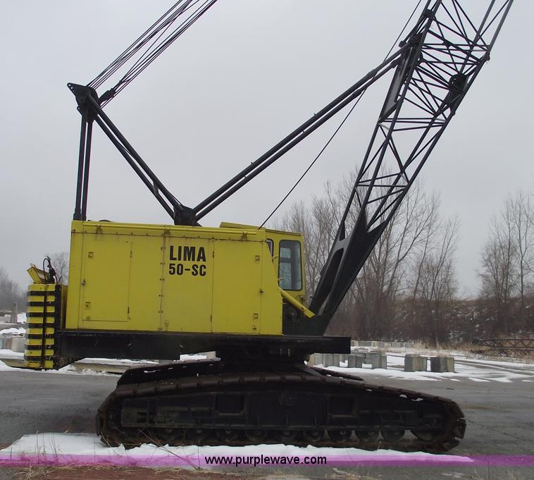 image for item 5376 1976 Lima 50-SC 50 ton crawler crane