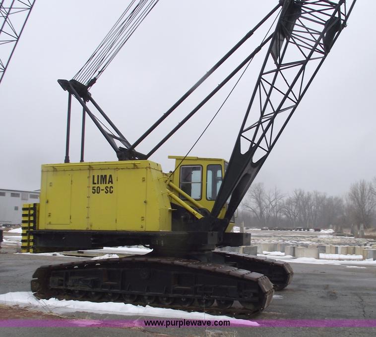 image for item 5376 1976 Lima 50-SC 50 ton crawler crane