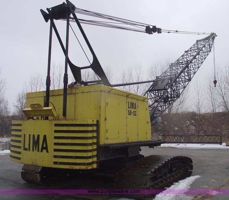 image for item 5376 1976 Lima 50-SC 50 ton crawler crane