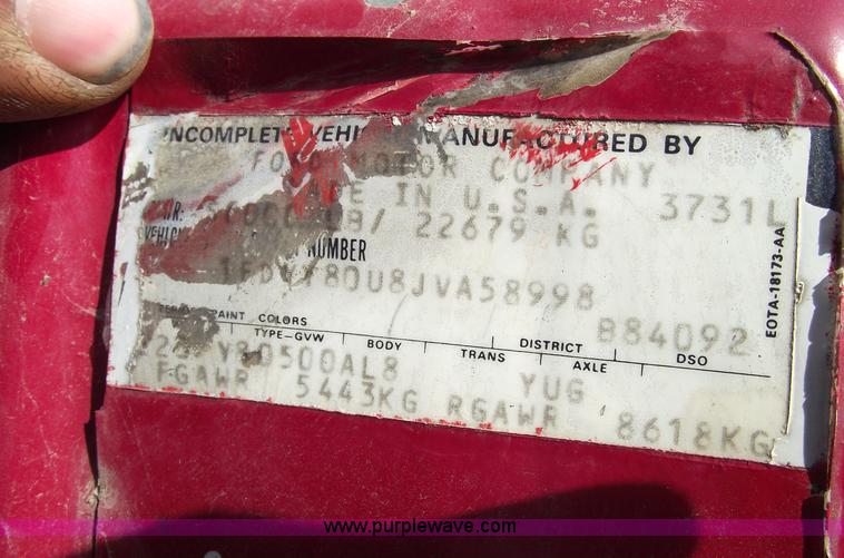 image for item 5432 1989 Ford L8000 dump truck