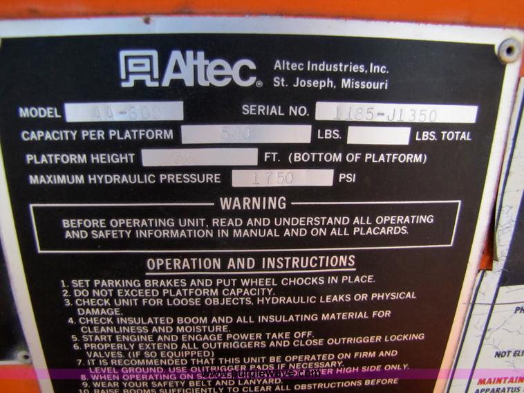 image for item 6793 1986 GMC Topkick 7000 bucket truck