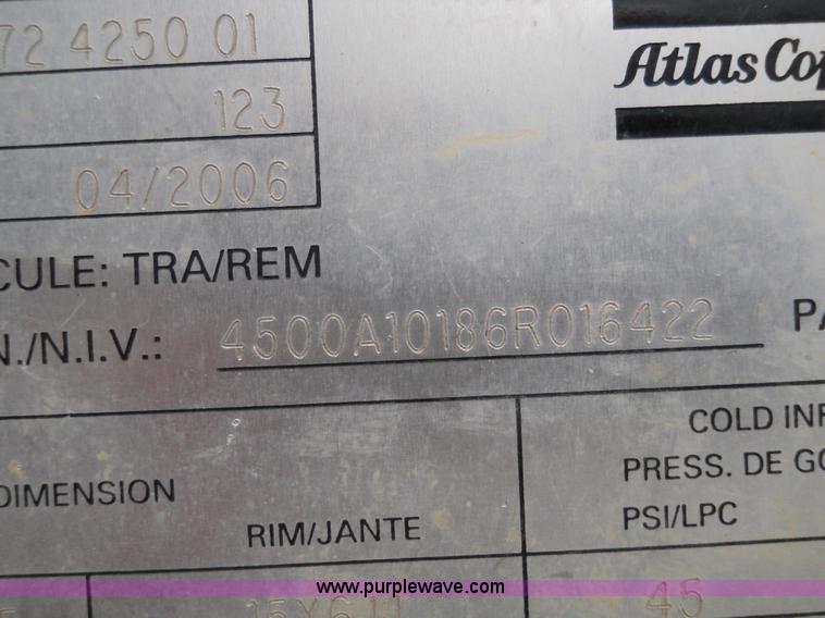 image for item 7812 2006 Atlas Copco air compressor
