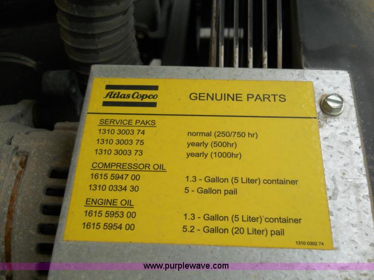 image for item 7812 2006 Atlas Copco air compressor