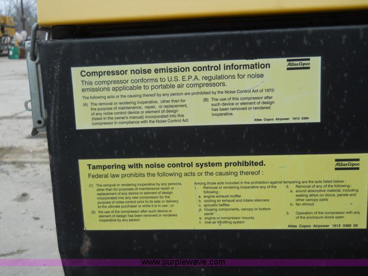 image for item 7812 2006 Atlas Copco air compressor