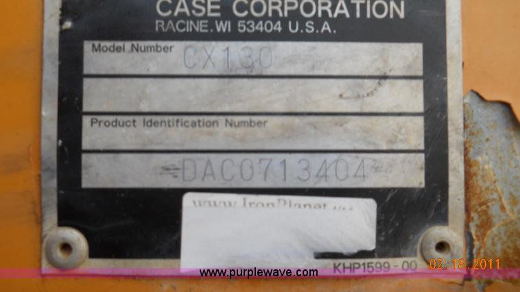 image for item 8364 2003 Case CX130 excavator