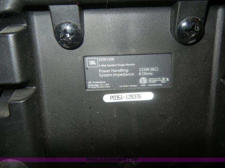 image for item 1758 JBL EON 1500 two-way speaker/stage monitor