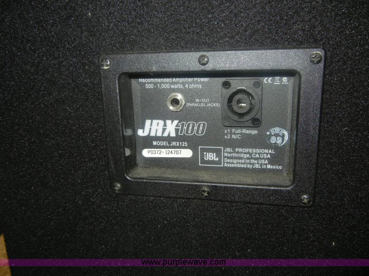image for item 1759 JBL JRX125 dual 15" two-way portable passive speaker