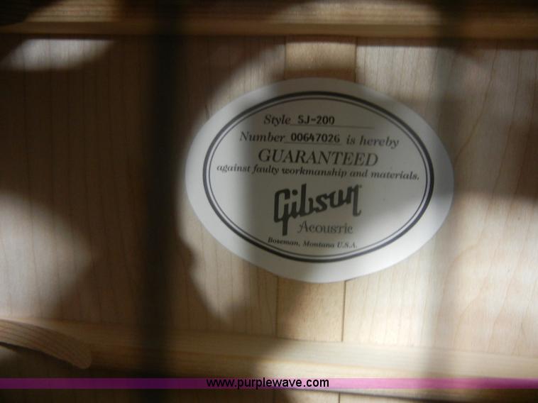 image for item 2037 Gibson acoustic guitar