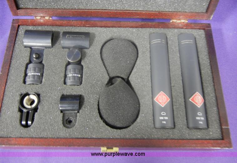 image for item 2121 (2) Neumann KM184 microphones with assorted accessories and case