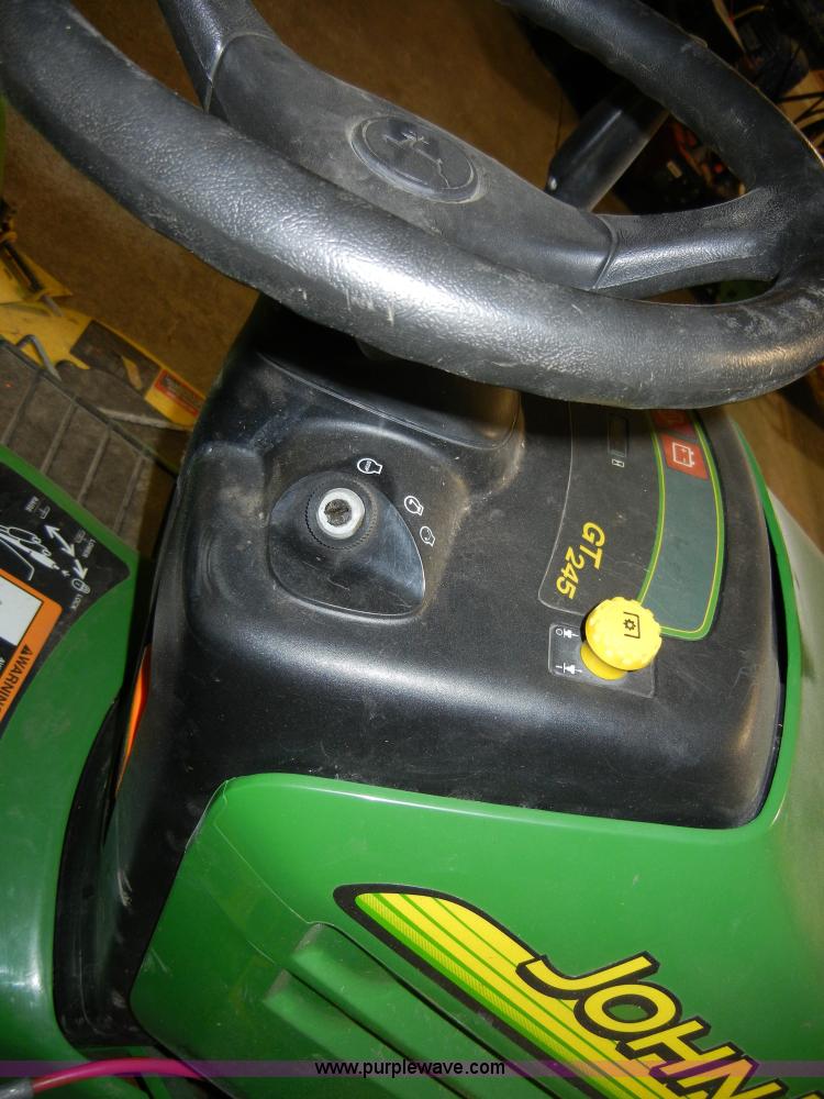 image for item 2276 John Deere GT245 riding lawn mower
