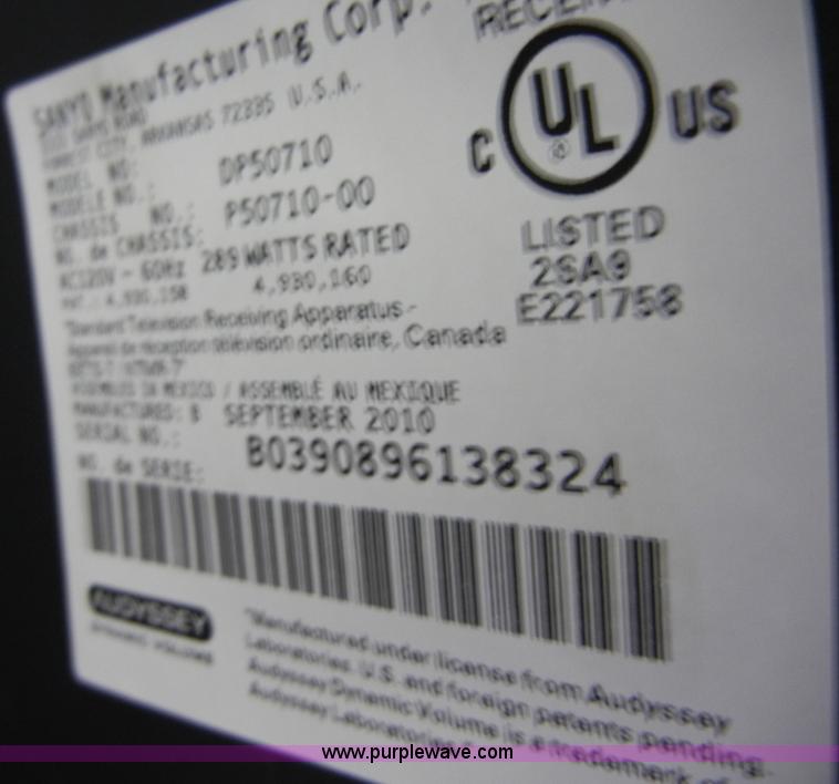 image for item 2301 Sanyo 50" TV