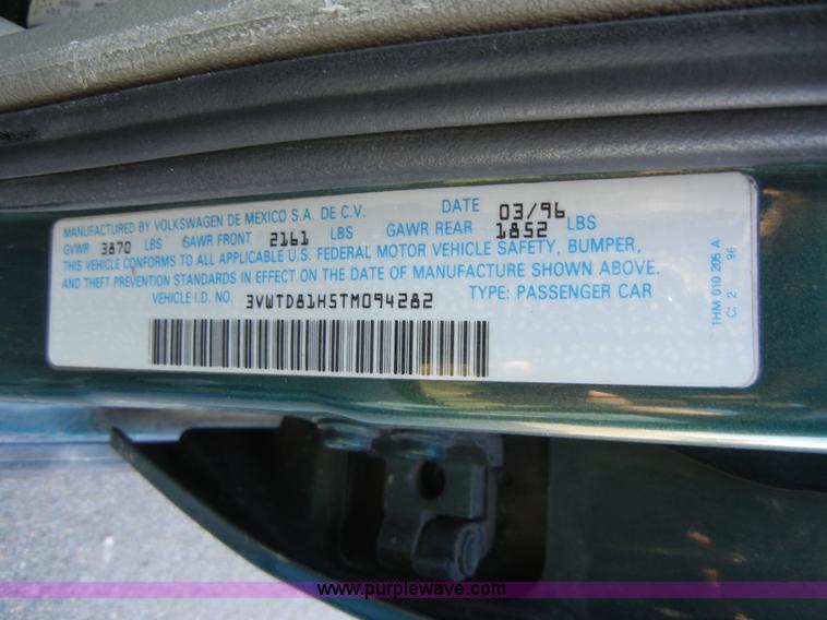 image for item 2382 1996 Volkswagen Jetta GLX