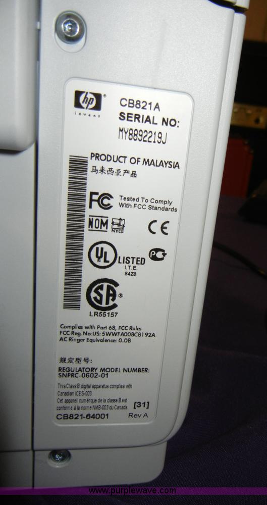 image for item 2460 HP Officejet Pro L7590 printer