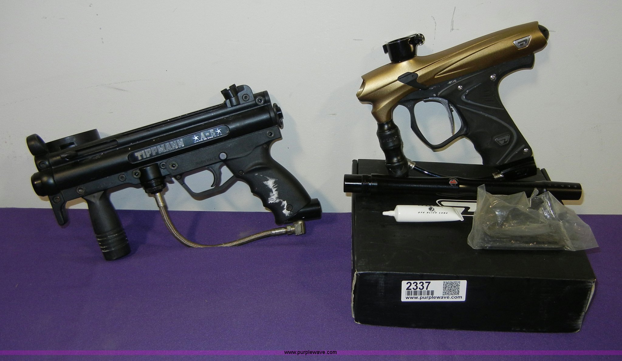 (2) paintball guns in Manhattan, KS Item 2337 sold Purple Wave