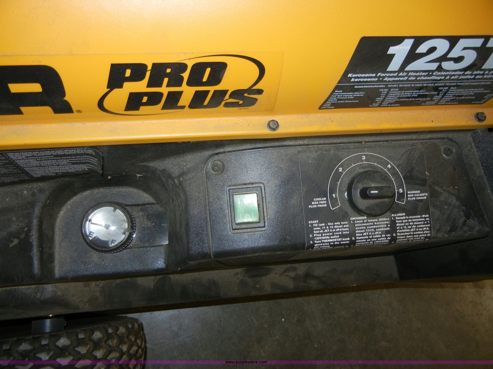 Master Pro Plus 125T portable heater in Manhattan, KS | Item 2341 sold |  Purple Wave