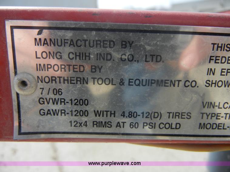 image for item 2014 Long Chih 4' trailer