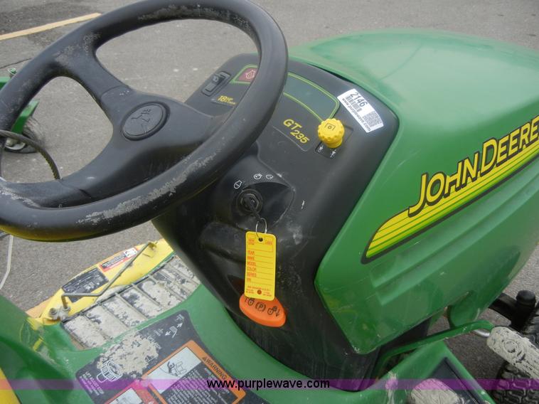 image for item 2146 John Deere GT235 riding mower