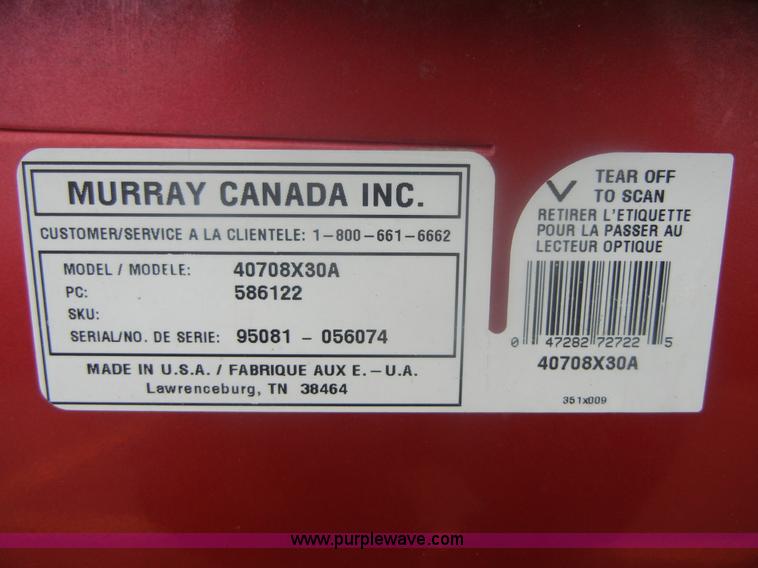 image for item 2147 Murray riding lawn mower