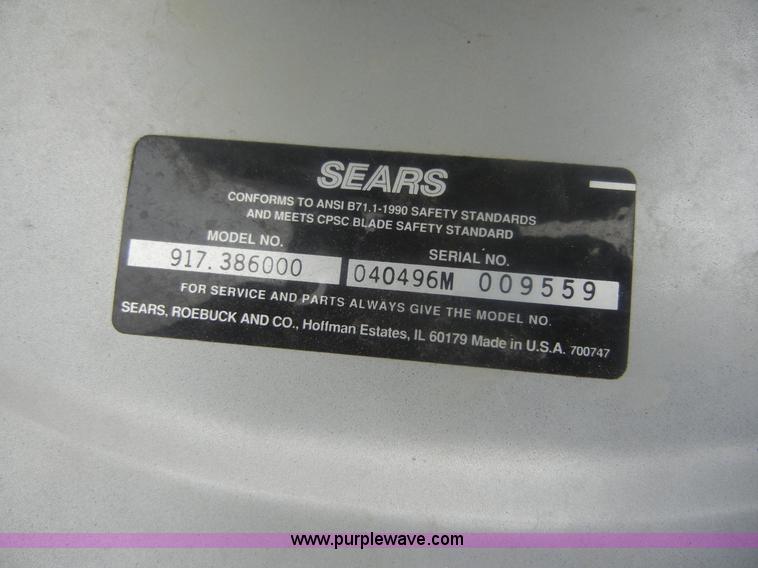 image for item 2147 Murray riding lawn mower