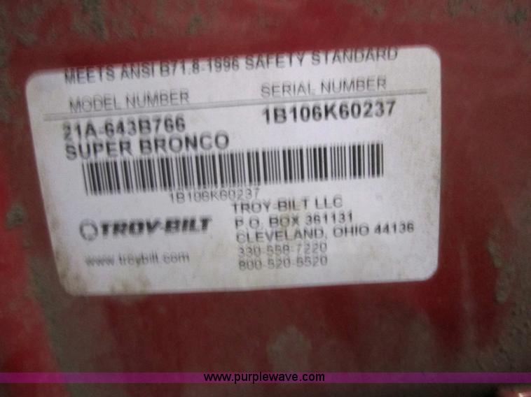 image for item 3135 Troy-Bilt tiller