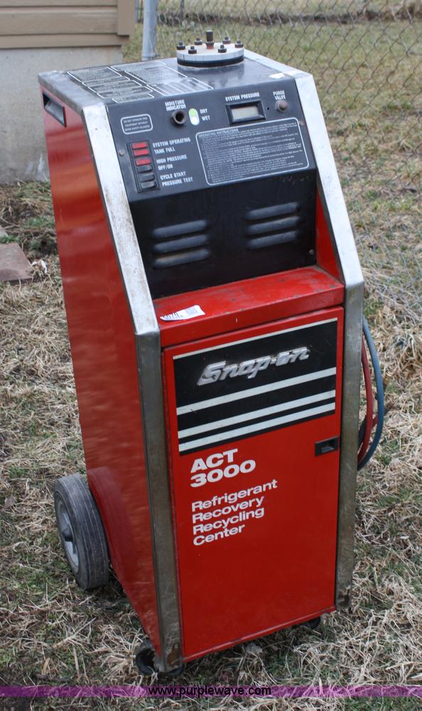 SnapOn ACT3000 refrigerant recovery recycling system in Auburn, KS
