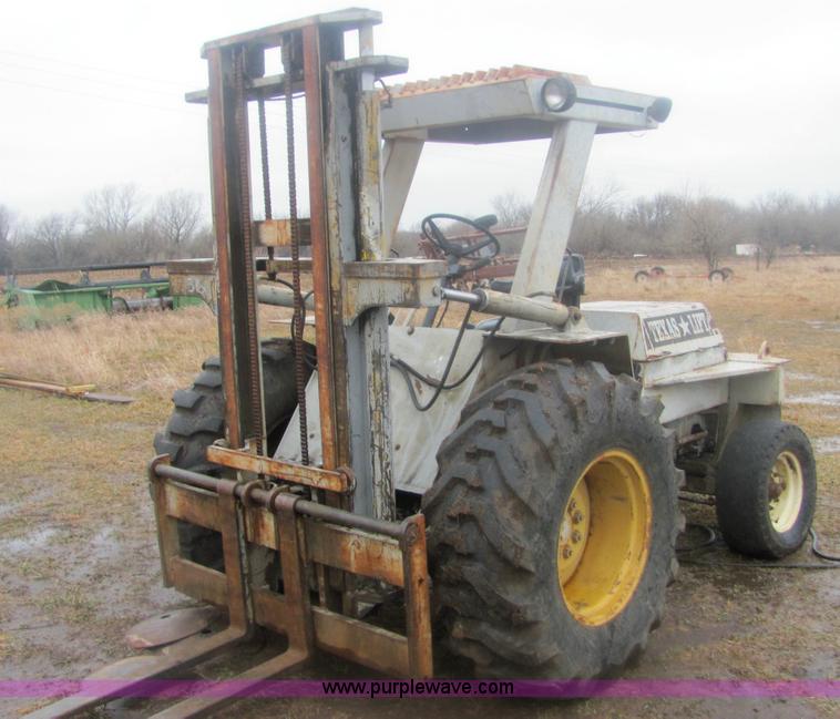 image for item 6953 1991 Texas TL-545-1 all terrain forklift